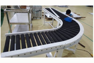Băng tải góc cong con lăn – sự lựa chọn hoàn hảo cho các đơn vị sản xuất