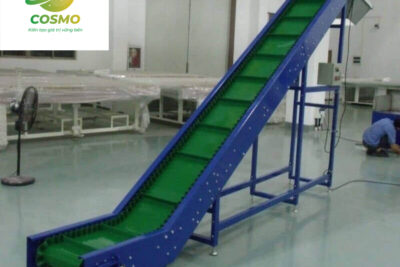 Lắp đặt băng tải nghiêng dán gân T tại Hà Nội