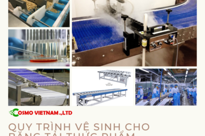Quy trình vệ sinh cho băng tải thực phẩm