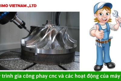 Quy trình gia công phay cnc và các hoạt động của máy cnc