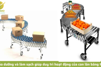 Bảo dưỡng và làm sạch giúp duy trì hoạt động của con lăn băng tải