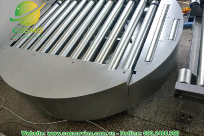 Băng tải bàn xoay pallet 90 độ