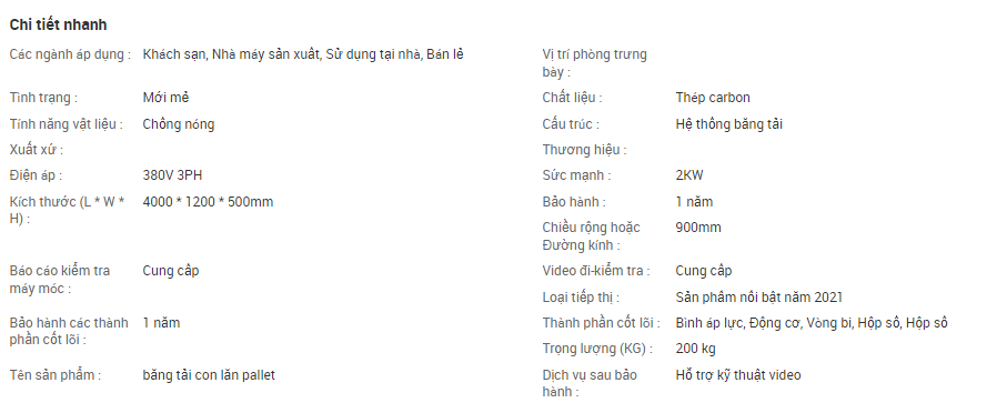 Băng tải con lăn