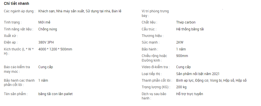 Băng tải con lăn