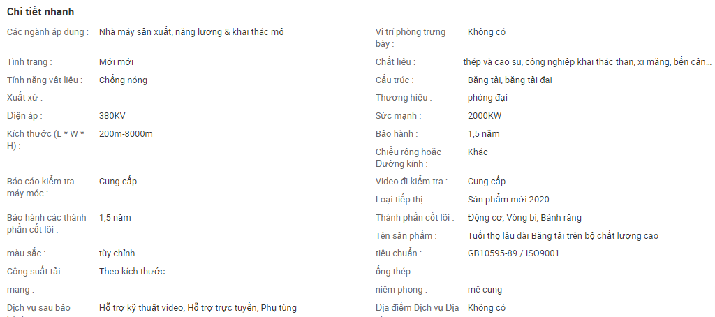 Băng tải trên bộ