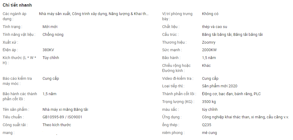 băng tải hạng nặng