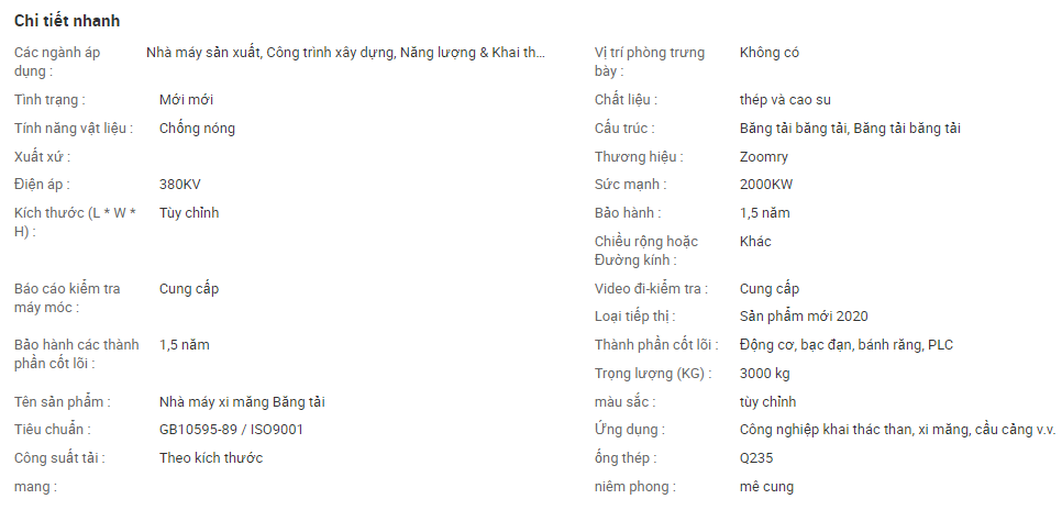 băng tải hạng nặng