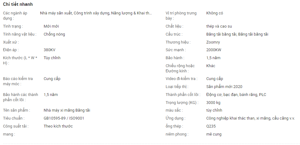 băng tải hạng nặng