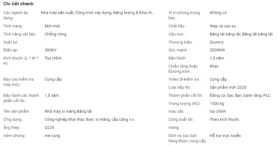 băng tải hạng nặng