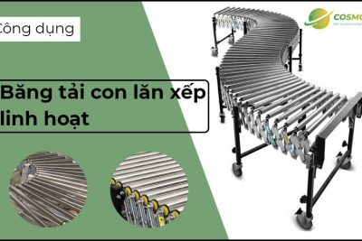 Công dụng của băng tải con lăn xếp linh hoạt