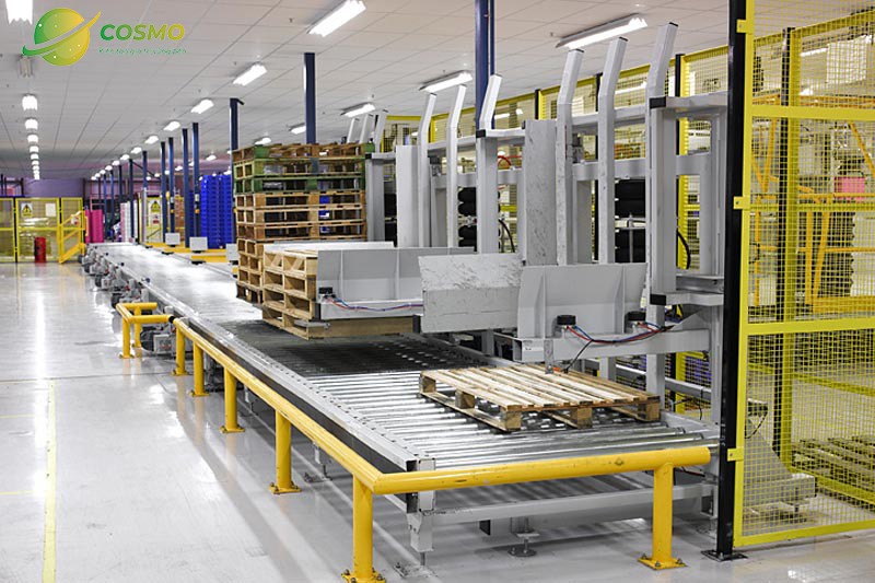 Cấu tạo của băng tải Pallet