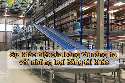 Sự khác biệt của băng tải nâng hạ với những loại băng tải khác