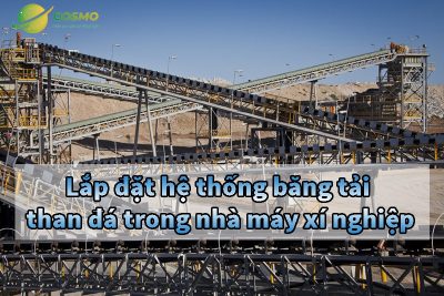 Lắp đặt hệ thống băng tải than đá trong nhà máy xí nghiệp