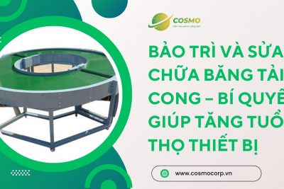Bảo trì và sửa chữa băng tải cong – Bí quyết giúp tăng tuổi thọ thiết bị