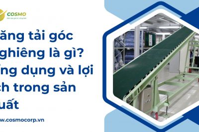 Băng tải góc nghiêng là gì? Ứng dụng và lợi ích trong sản xuất