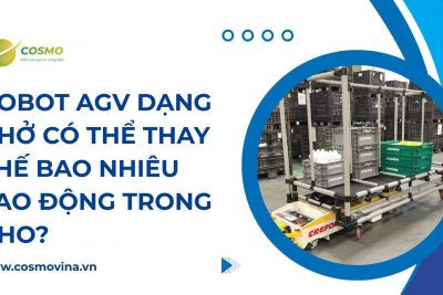 Robot AGV dạng chở có thể thay thế bao nhiêu lao động trong kho?