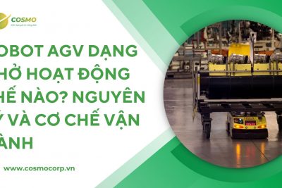 Robot AGV dạng chở hoạt động thế nào? Nguyên lý và cơ chế vận hành
