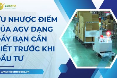 Ưu nhược điểm của AGV dạng đẩy bạn cần biết trước khi đầu tư
